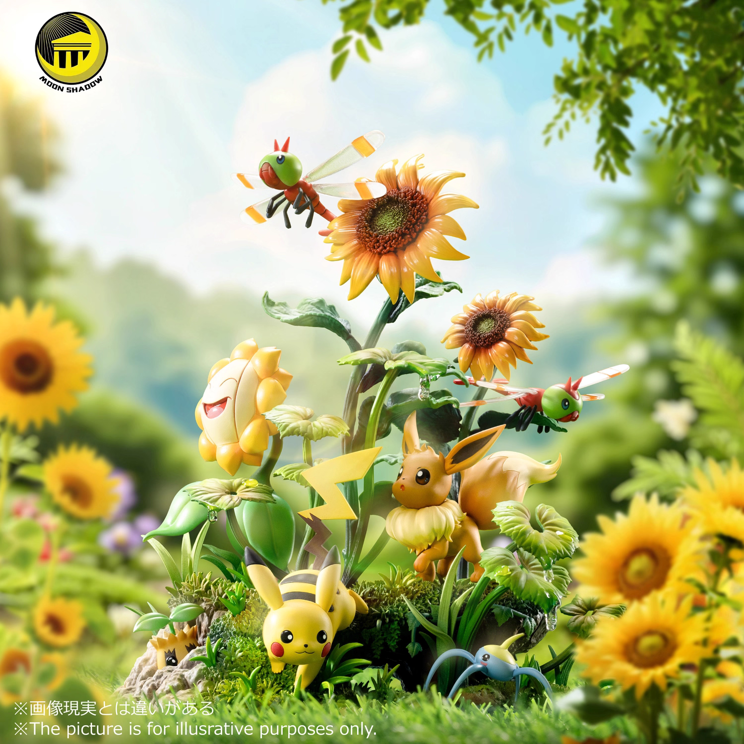 【Pre-sale】Pikachu and Eevee Natural scene-Pokemon-Moon Shadow Studio