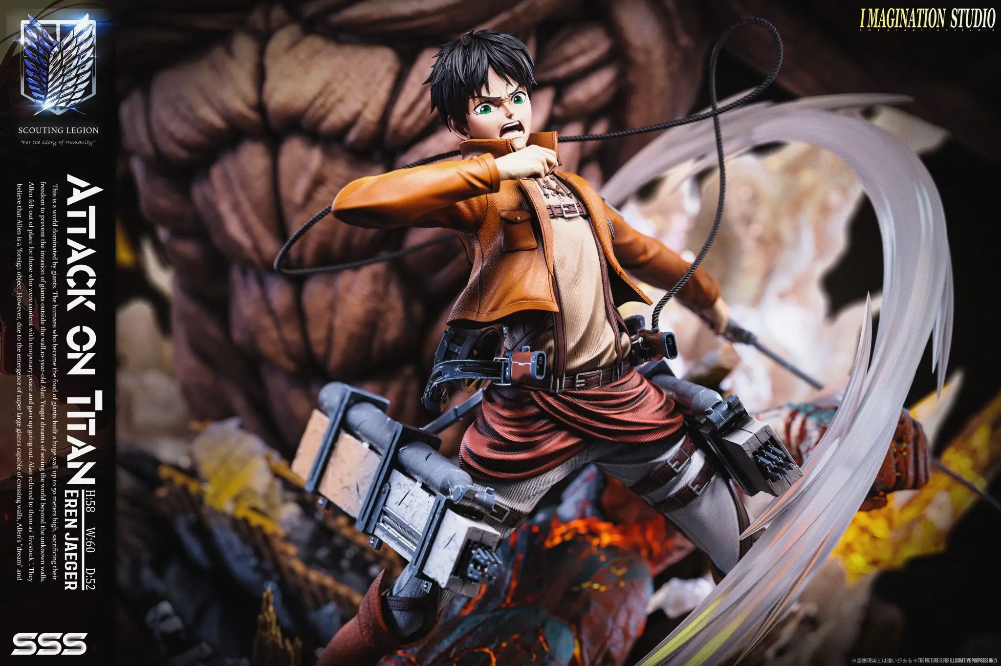 【Pre-sale】1/6 Scale Eren-Attack on Titan-Imagination Studio