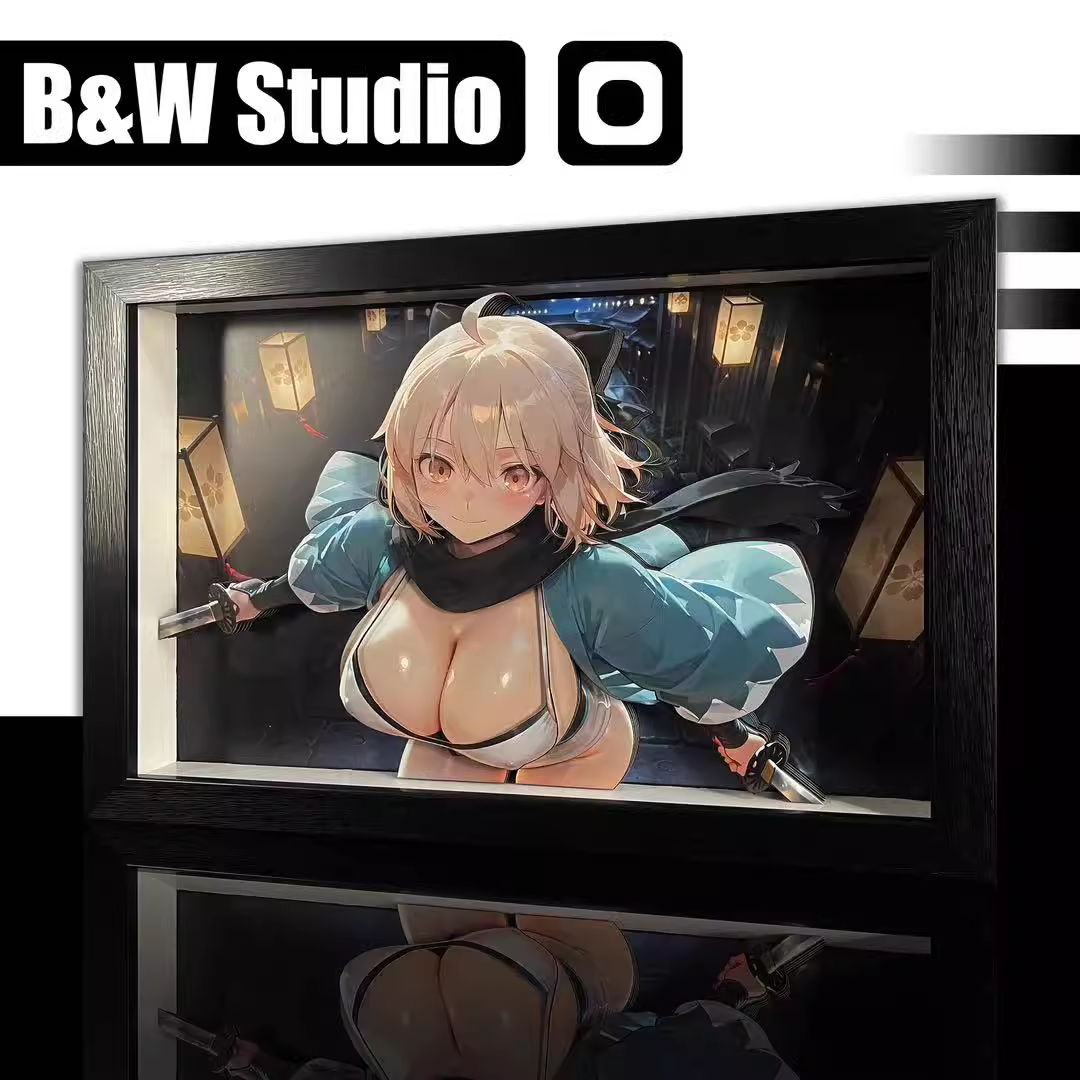 【Pre-sale】Decorative Painting of Okita Souji (Alter)-Fate/Grand Order-Black and White Studio