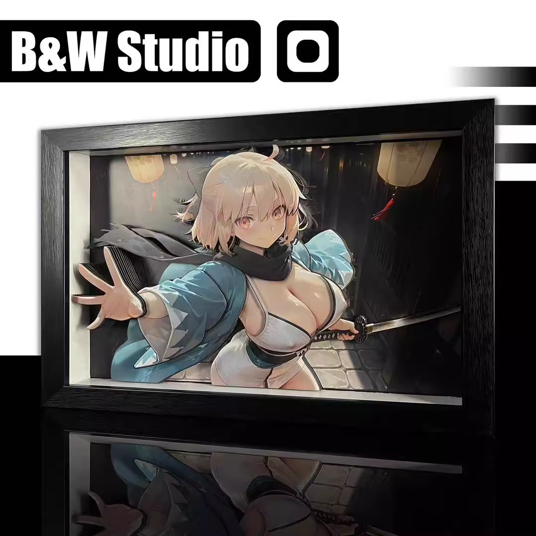【Pre-sale】Decorative Painting of Okita Souji (Alter)-Fate/Grand Order-Black and White Studio