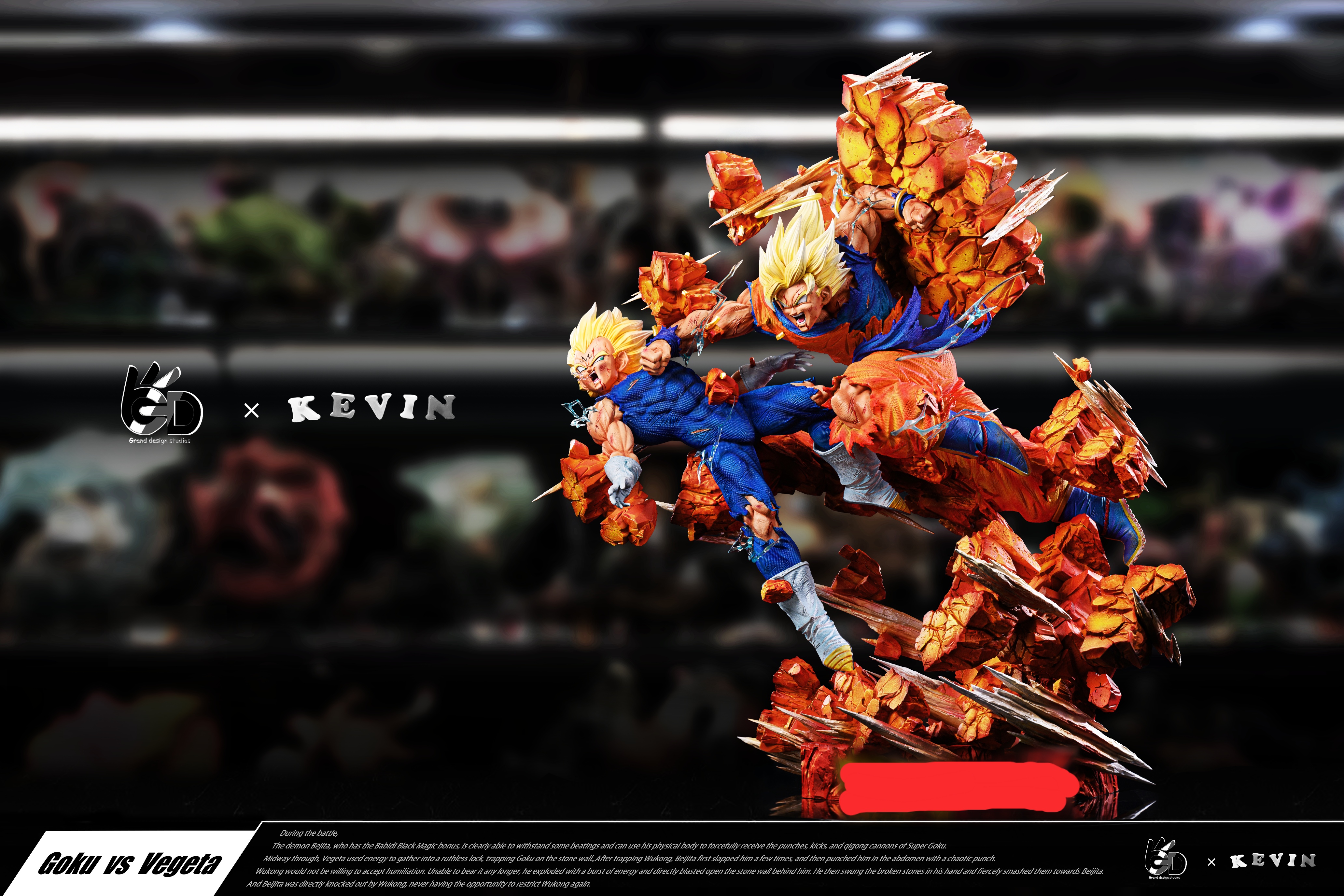【Pre-sale】1/6 and 1/4 Scale Son Goku VS Vegeta-DB-Grand design studio