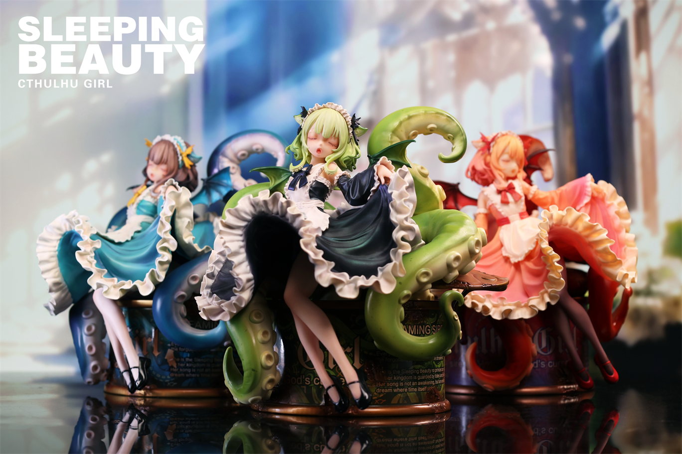 【Pre-sale】Sleeping Beauty-Cthulhu Girl-Abyss Bloom, Phantom Blue and Crimson Tide-WeArtDoing Studio