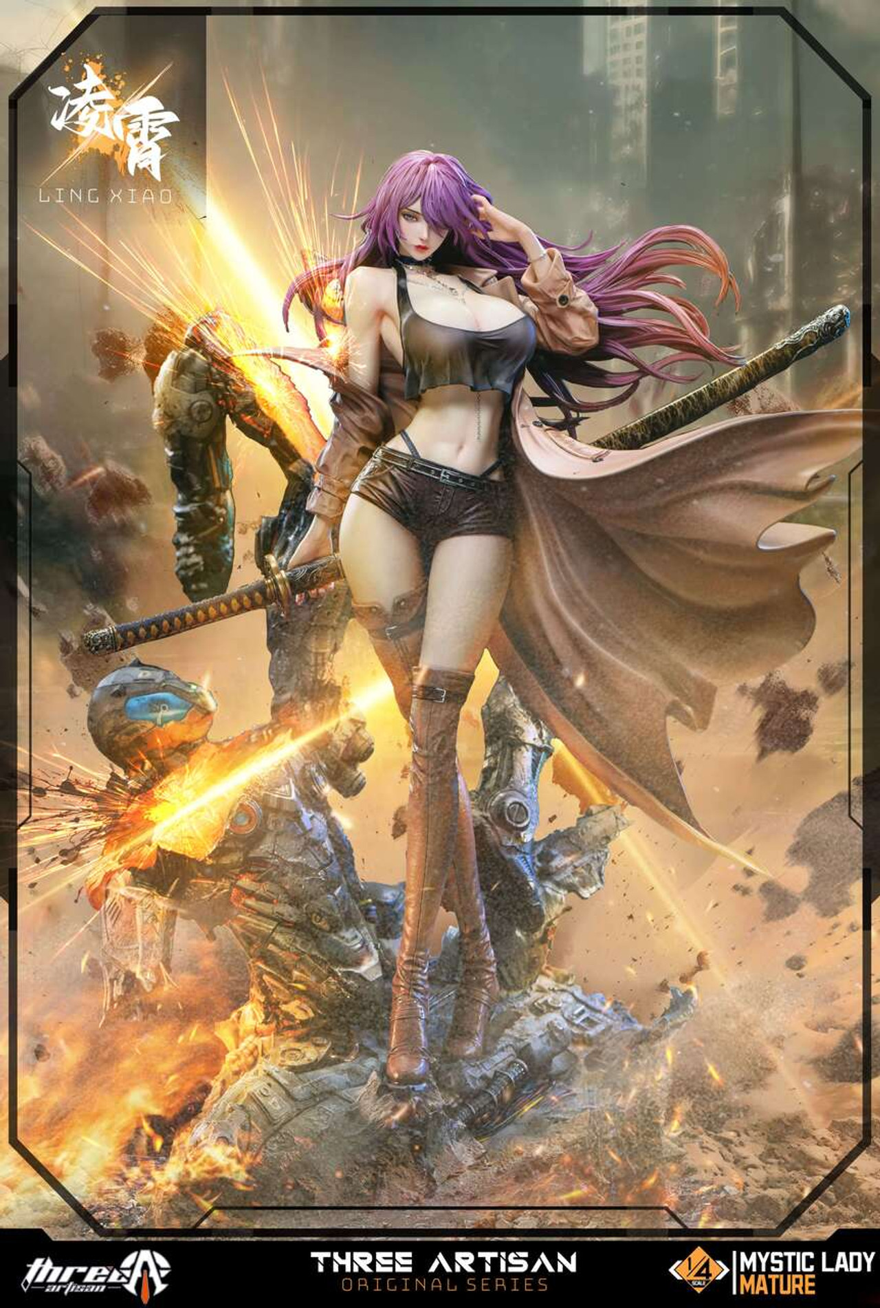 【Pre-sale】1/4 Scale Ling Xiao with LED-ThreeArtisan Studio