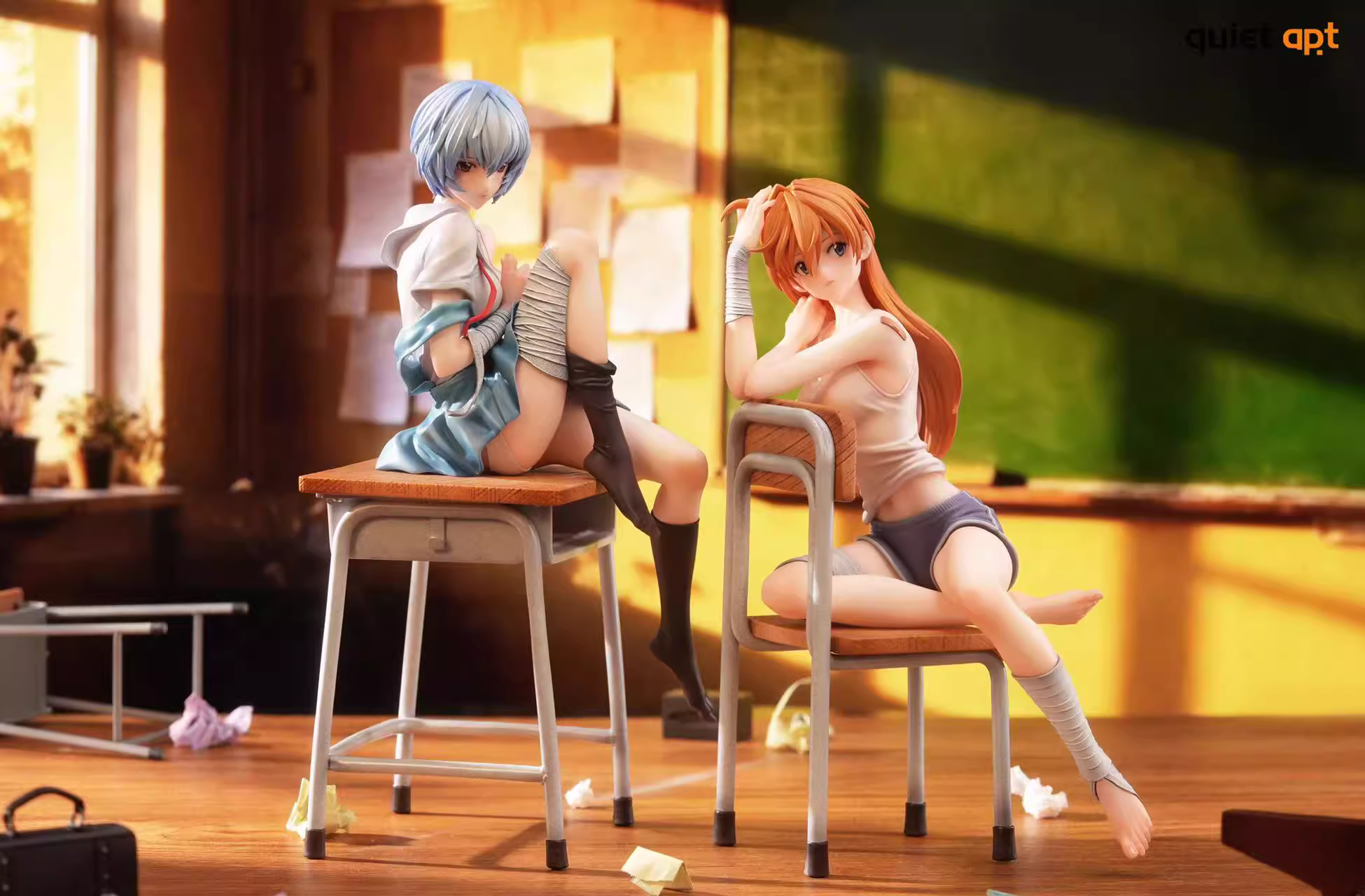 【Pre-sale】1/6 Scale Asuka and Ayanami Rei-Quiet Art Studio